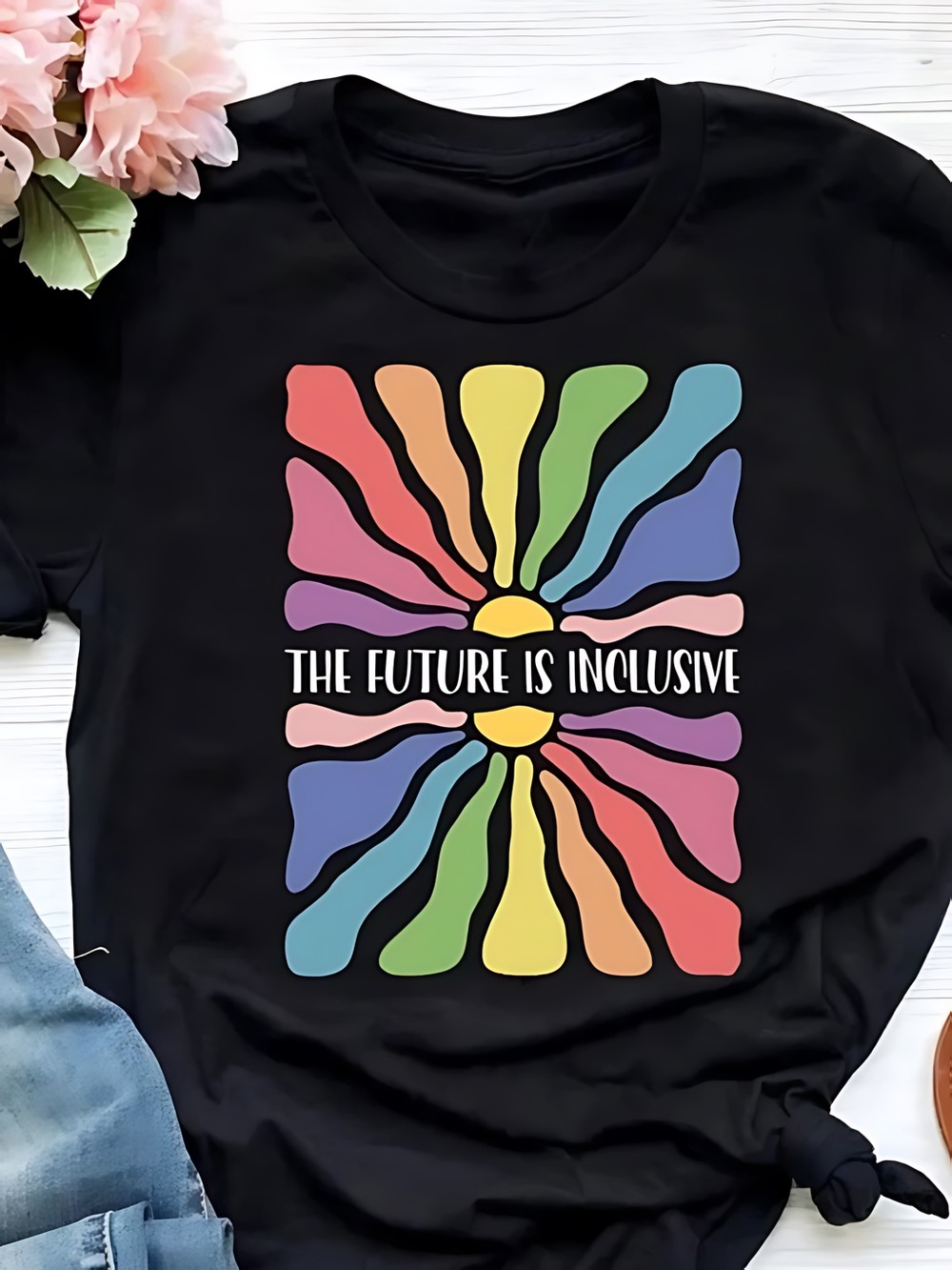 Graphic Rainbow Pride Shirt, LGBTQ Tee, Pride Month Shirt Gift